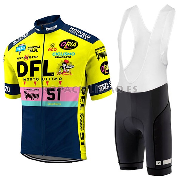 2017 Maillot DFL tirantes mangas cortas amarillo